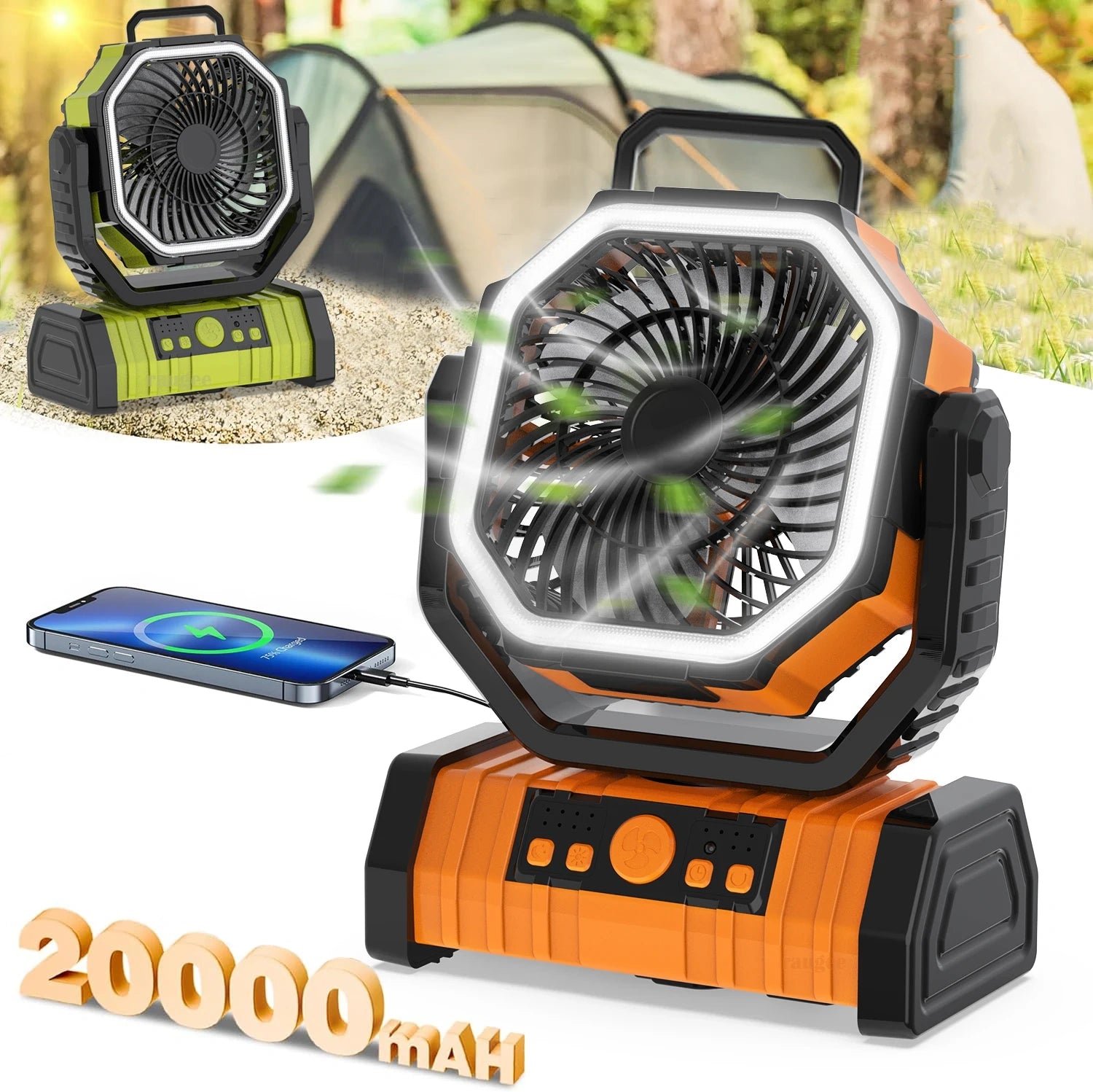 Camping Fan With Led Light
