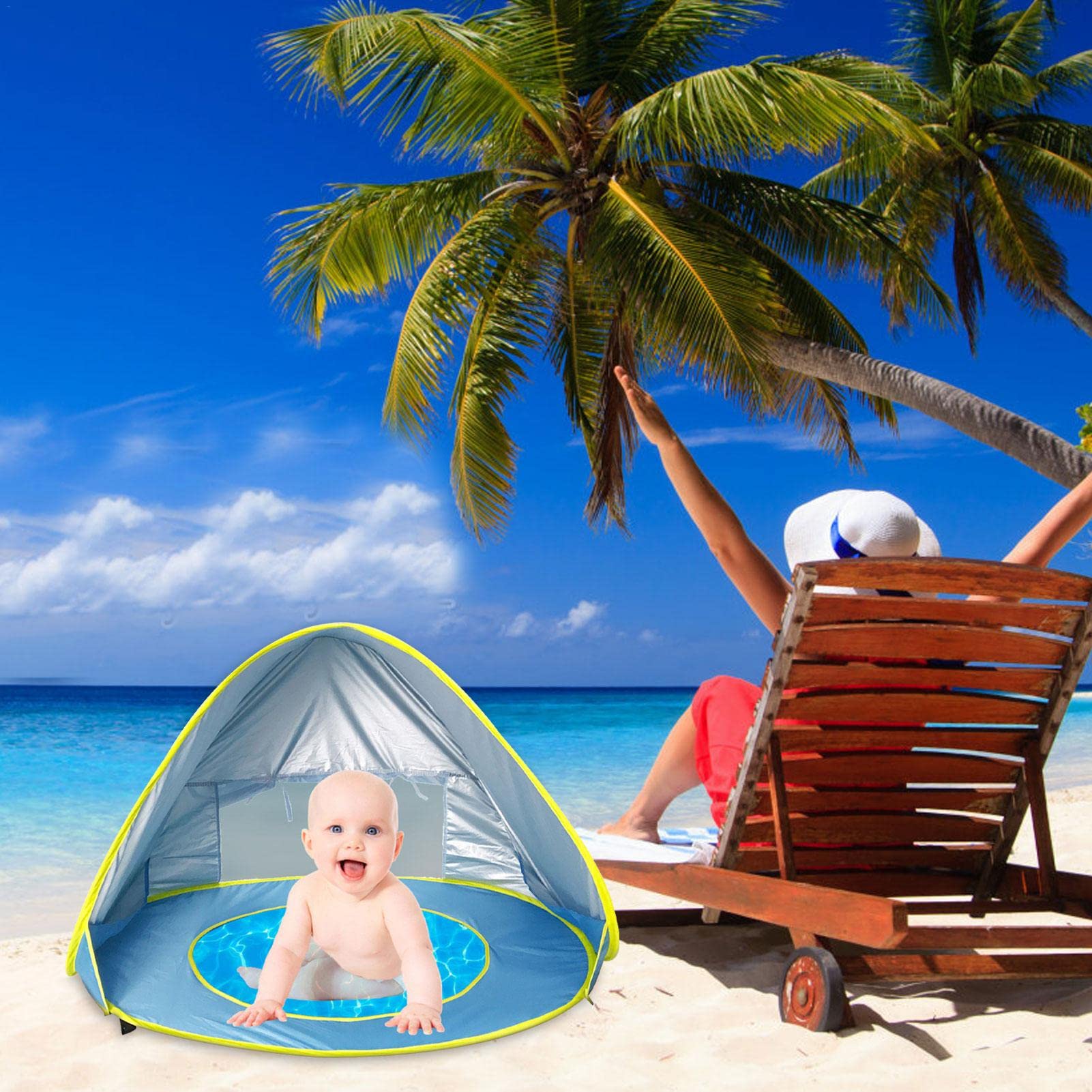 Baby Beach Tent Pop Up Portable - Designmycraft